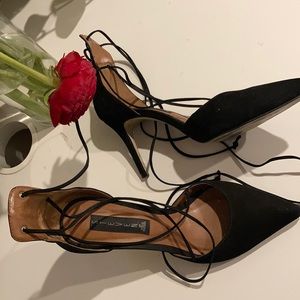 Lace up heels! Steven by Steve Madden.